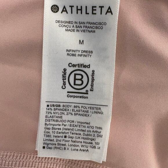 Athleta Infinity Dress In Elegance Pink Floral Golf Tennis Activewear Sz M - Picture 6 of 7